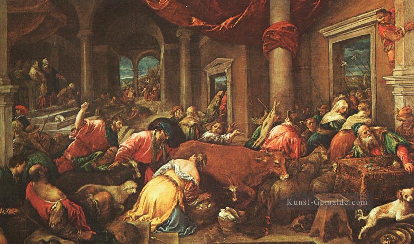 Die Reinigung des Tempels Jacopo Bassano Ölgemälde